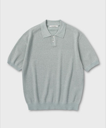 NONBLANK（ノンブランク）の「リネンクールタッチカラーニット_LIGHT GREEN（ポロシャツ）」