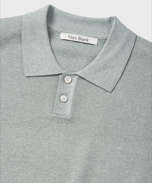 NONBLANK(ノンブランク)の「リネンクールタッチカラーニット_LIGHT GREEN(ポロシャツ・メンズ・ライトグリーン・MEDIUM/LARGE/X-LARGE)」の20枚目の写真