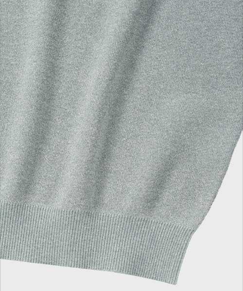 NONBLANK(ノンブランク)の「リネンクールタッチカラーニット_LIGHT GREEN(ポロシャツ・メンズ・ライトグリーン・MEDIUM/LARGE/X-LARGE)」の16枚目の写真