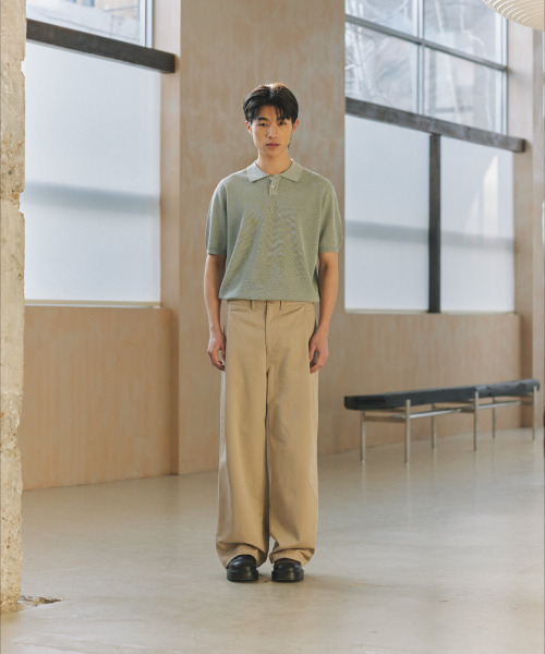 NONBLANK(ノンブランク)の「リネンクールタッチカラーニット_LIGHT GREEN(ポロシャツ・メンズ・ライトグリーン・MEDIUM/LARGE/X-LARGE)」の10枚目の写真