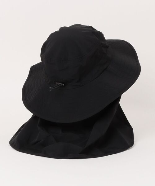 BEN DAVIS（ベンデイビス）の「NECK COVER SUN HAT/日よけを取り外せるUVハット UVカット95%以上 接触冷感（ハット・レディース・ベージュ/ブラック・FREE）」の3枚目の写真