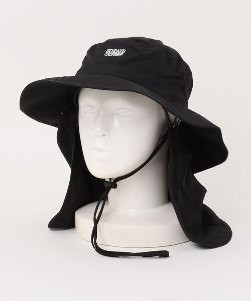 BEN DAVIS（ベンデイビス）の「NECK COVER SUN HAT/日よけを取り外せるUVハット UVカット95%以上 接触冷感（ハット・レディース・ベージュ/ブラック・FREE）」の18枚目の写真