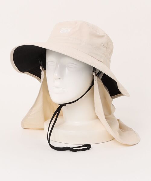 BEN DAVIS（ベンデイビス）の「NECK COVER SUN HAT/日よけを取り外せるUVハット UVカット95%以上 接触冷感（ハット・レディース・ベージュ/ブラック・FREE）」の19枚目の写真