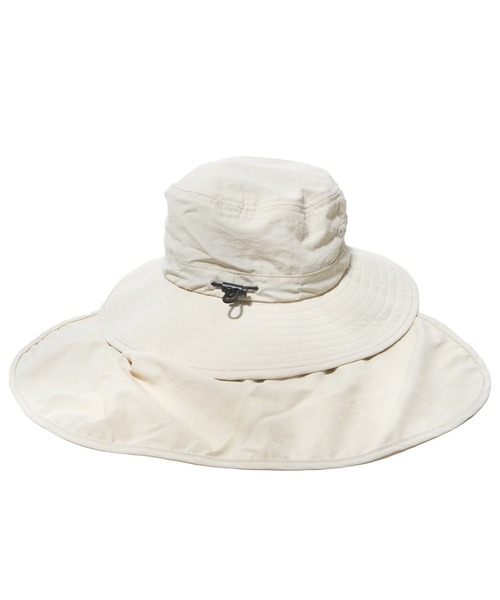 BEN DAVIS（ベンデイビス）の「NECK COVER SUN HAT/日よけを取り外せるUVハット UVカット95%以上 接触冷感（ハット・レディース・ベージュ/ブラック・FREE）」の5枚目の写真