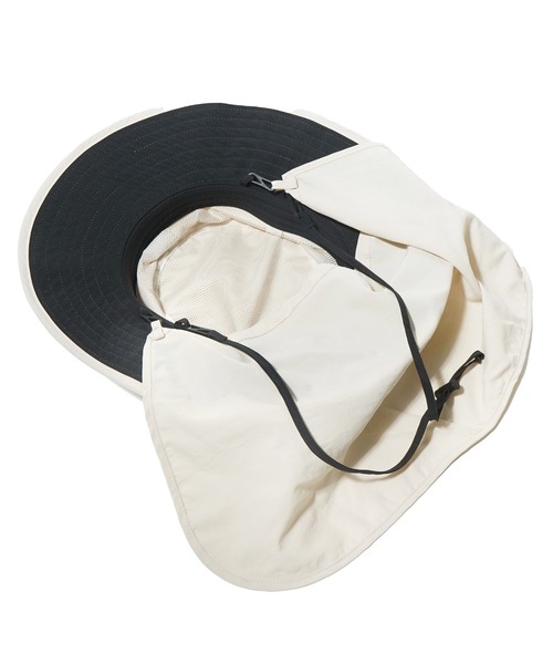 BEN DAVIS（ベンデイビス）の「NECK COVER SUN HAT/日よけを取り外せるUVハット UVカット95%以上 接触冷感（ハット・レディース・ベージュ/ブラック・FREE）」の6枚目の写真