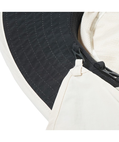 BEN DAVIS（ベンデイビス）の「NECK COVER SUN HAT/日よけを取り外せるUVハット UVカット95%以上 接触冷感（ハット・レディース・ベージュ/ブラック・FREE）」の7枚目の写真