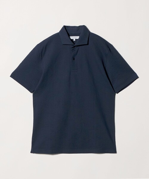 A DAY IN THE LIFE UNITED ARROWS(アデイインザライフユナイテッドアローズ)の「サッカー ワイドカラー ポロシャツ-吸水速乾-<A DAY IN THE LIFE>(Tシャツ/カットソー・メンズ・ネイビー/ブラック/ロイヤルブルー/ホワイト・M/XL/L/S)」の18枚目の写真