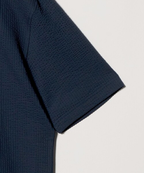 A DAY IN THE LIFE UNITED ARROWS(アデイインザライフユナイテッドアローズ)の「サッカー ワイドカラー ポロシャツ-吸水速乾-<A DAY IN THE LIFE>(Tシャツ/カットソー・メンズ・ネイビー/ブラック/ロイヤルブルー/ホワイト・M/XL/L/S)」の20枚目の写真