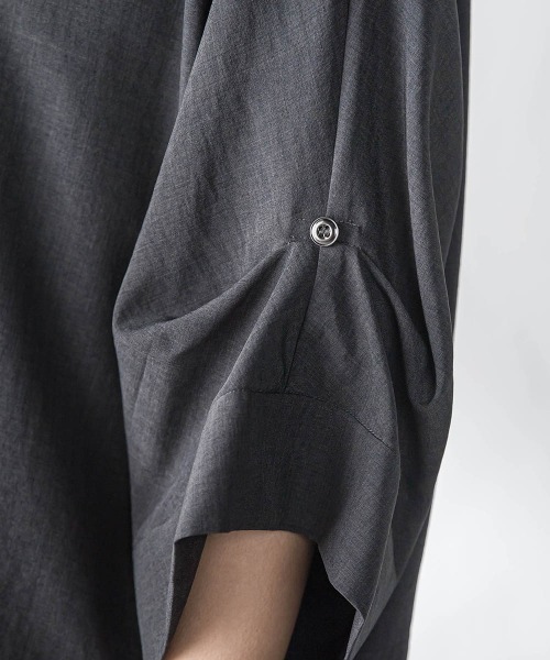 MAYSON GREY(メイソングレイ)の「【一瞬で楽とキレイを叶える】タンブラーブッチャーロールアップブラウス≪セットアップ対応≫(シャツ/ブラウス・レディース・イエロー/ブラウン/ブラック/ベージュ・M)」の5枚目の写真