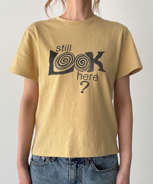 CANAL JEAN(キャナルジーン)の「Lakey Park "Still LOOK here"Tシャツ(Tシャツ/カットソー・レディース・アイボリー/イエロー/ネイビー/グレー/ブルー・ONE SIZE)」の19枚目の写真