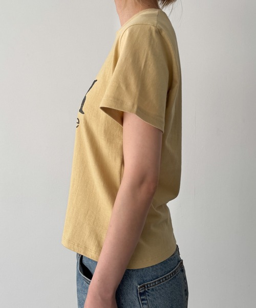 CANAL JEAN(キャナルジーン)の「Lakey Park "Still LOOK here"Tシャツ(Tシャツ/カットソー・レディース・アイボリー/イエロー/ネイビー/グレー/ブルー・ONE SIZE)」の18枚目の写真