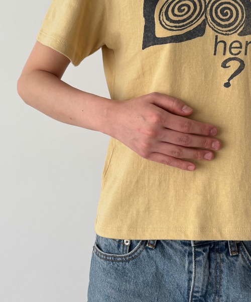 CANAL JEAN(キャナルジーン)の「Lakey Park "Still LOOK here"Tシャツ(Tシャツ/カットソー・レディース・アイボリー/イエロー/ネイビー/グレー/ブルー・ONE SIZE)」の15枚目の写真