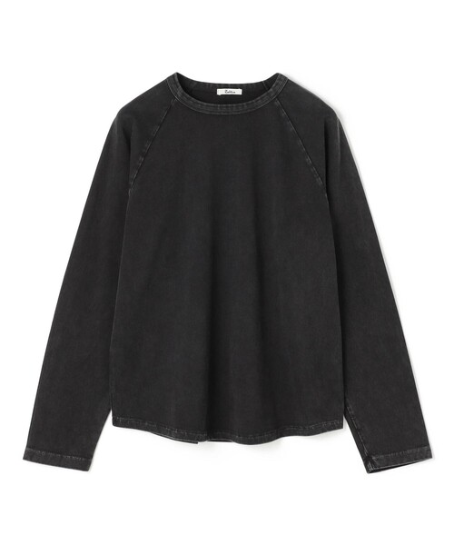 EDITION(エディション)の「コットンガーメントダイ ロングスリーブプルオーバー(Tシャツ/カットソー・メンズ・レッド系その他/ブラック・L/M/S)」の2枚目の写真