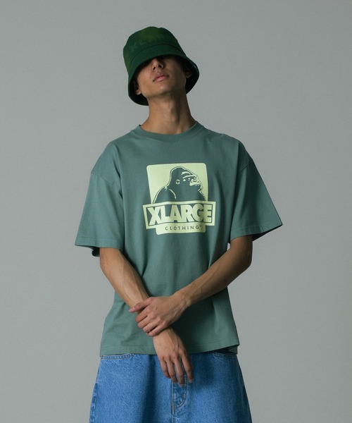 XLARGE（エクストララージ）の「OG BOX S/S TEE（Tシャツ/カットソー・メンズ・ブラック/グリーン/ブラウン/ホワイト・S/XXL/XL/L/M）」の8枚目の写真