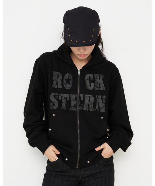 AMENDER(アメンダー)の「ROCKSTERN STUD ZIP-UP HOODIE (black)(パーカー・レディース・その他・1/2)」の5枚目の写真