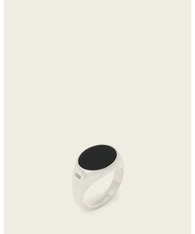 ALLSAINTS（オールセインツ）の「OWEN BLACK ONYX STERLING SILVER RING | OWEN ブラック オニキス スターリング シルバー リング（リング）」