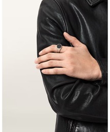 ALLSAINTS（オールセインツ）の「OWEN BLACK ONYX STERLING SILVER RING | OWEN ブラック オニキス スターリング シルバー リング（リング）」