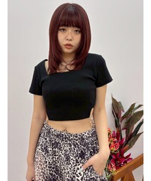 EVRIS | サイドビジューチェーントップス(Tシャツ/カットソー)