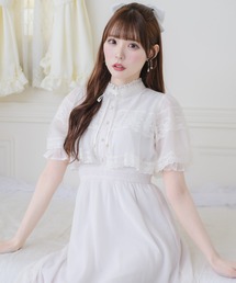 【新色ピンクが登場】ケープロングワンピース