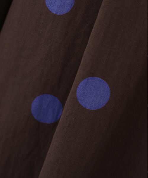 MARGARET HOWELL（マーガレットハウエル）の「POLKA DOT COTTON POPLIN（スカート・レディース・オリーブ/ブラウン・1/3/2）」の5枚目の写真