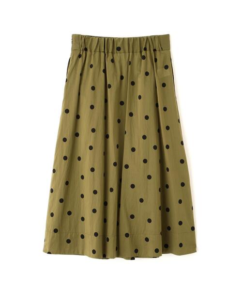 MARGARET HOWELL（マーガレットハウエル）の「POLKA DOT COTTON POPLIN（スカート・レディース・オリーブ/ブラウン・1/3/2）」の9枚目の写真