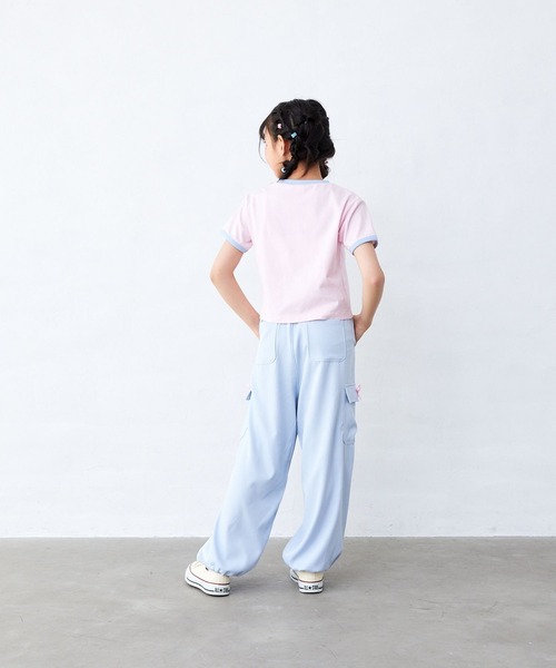 Fluffy BROTHERS（フラッフィーブラザーズ）の「リボン付きカーゴパンツ（カーゴパンツ・キッズ・ラベンダー/サックスブルー・90㎝/100cm/110cm/120cm/130cm/140cm/150cm/160cm）」の21枚目の写真