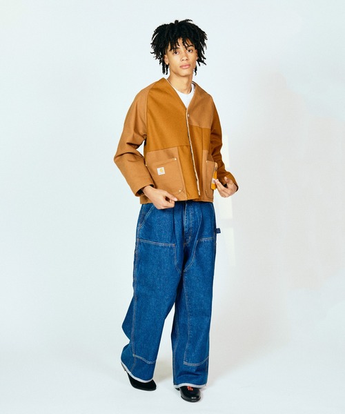 THRIFTY LOOK(スリフティールック)の「THRIFTY LOOK / スリフティールック US CARHARTT ENGINEERED JACKET カーハート エンジニアジャケット(ブルゾン・メンズ・ブラウン/ブラック/インディゴブルー・MEDIUM/LARGE)」の5枚目の写真