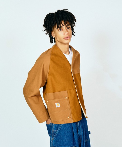 THRIFTY LOOK(スリフティールック)の「THRIFTY LOOK / スリフティールック US CARHARTT ENGINEERED JACKET カーハート エンジニアジャケット(ブルゾン・メンズ・ブラウン/ブラック/インディゴブルー・MEDIUM/LARGE)」の4枚目の写真