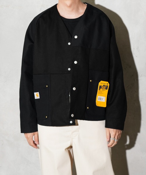 THRIFTY LOOK(スリフティールック)の「THRIFTY LOOK / スリフティールック US CARHARTT ENGINEERED JACKET カーハート エンジニアジャケット(ブルゾン・メンズ・ブラウン/ブラック/インディゴブルー・MEDIUM/LARGE)」の6枚目の写真