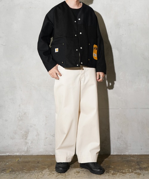 THRIFTY LOOK(スリフティールック)の「THRIFTY LOOK / スリフティールック US CARHARTT ENGINEERED JACKET カーハート エンジニアジャケット(ブルゾン・メンズ・ブラウン/ブラック/インディゴブルー・MEDIUM/LARGE)」の7枚目の写真