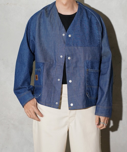 THRIFTY LOOK(スリフティールック)の「THRIFTY LOOK / スリフティールック US CARHARTT ENGINEERED JACKET カーハート エンジニアジャケット(ブルゾン・メンズ・ブラウン/ブラック/インディゴブルー・MEDIUM/LARGE)」の10枚目の写真
