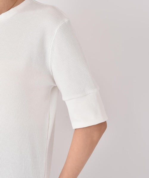 AKTE(アクテ)の「ヘンリーネックホックTシャツ(Tシャツ/カットソー・レディース・グレー/ホワイト・FREE)」の21枚目の写真