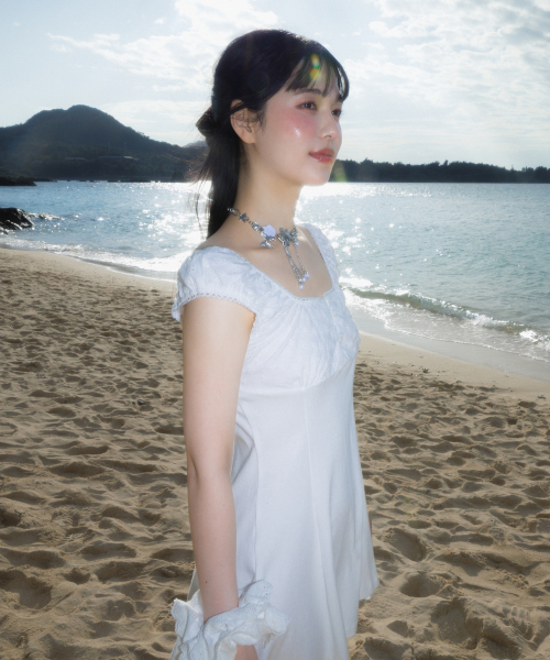 ROSEFRANTZ（ロゼフランツ）の「Flower Punching Mini Dress [Ivory]（ワンピース・レディース・アイボリー・OS）」の2枚目の写真