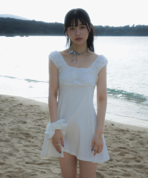 ROSEFRANTZ（ロゼフランツ）の「Flower Punching Mini Dress [Ivory]（ワンピース・レディース・アイボリー・OS）」の5枚目の写真