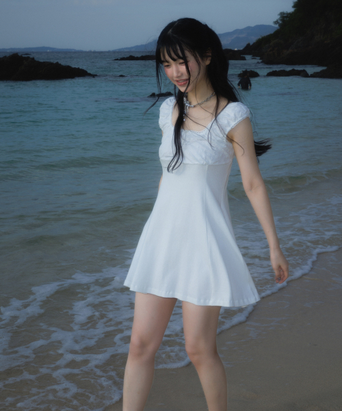 ROSEFRANTZ（ロゼフランツ）の「Flower Punching Mini Dress [Ivory]（ワンピース・レディース・アイボリー・OS）」の11枚目の写真