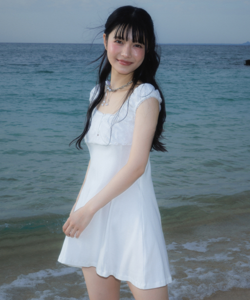 ROSEFRANTZ（ロゼフランツ）の「Flower Punching Mini Dress [Ivory]（ワンピース・レディース・アイボリー・OS）」の12枚目の写真