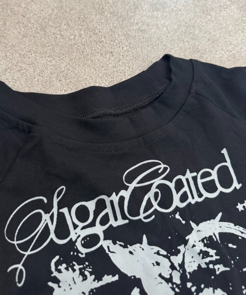 SHEPP(シープ)の「アシンメトリーティアードレース切替プリント半袖Tシャツ(Tシャツ/カットソー・レディース・ブラック/ホワイト・M/S)」の16枚目の写真