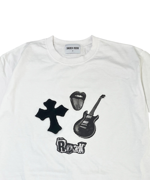 SK8ER ROCK(スケーターロック)の「Rock Cross Collage T-Shirt ((White))(Tシャツ/カットソー・レディース・その他・SMALL/MEDIUM/LARGE)」の3枚目の写真