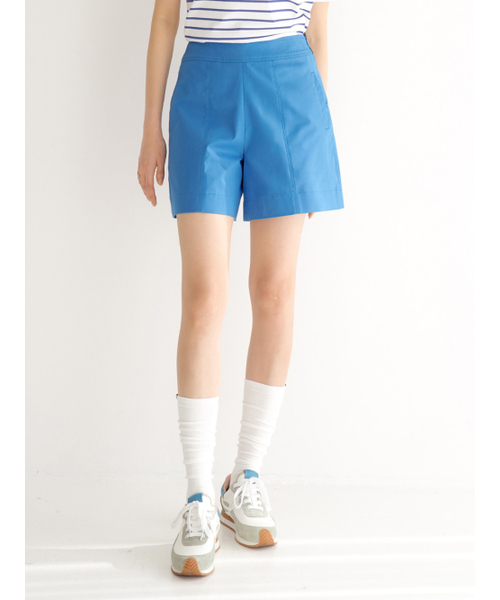 NITINA(ニティナ)の「ベーシックステッチショートパンツBL(その他パンツ・レディース・ブルー・SMALL/MEDIUM)」の1枚目の写真