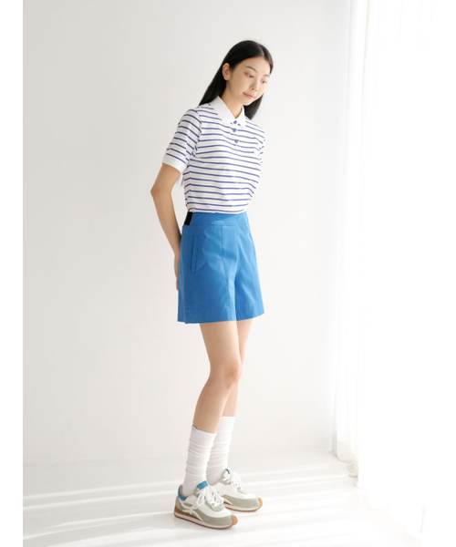 NITINA(ニティナ)の「ベーシックステッチショートパンツBL(その他パンツ・レディース・ブルー・SMALL/MEDIUM)」の5枚目の写真