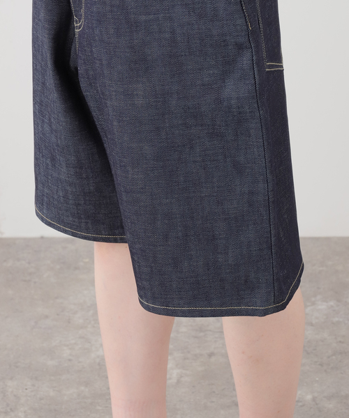 KURO（クロ）の「KURO STRUCTURE SHORT 964244：デニムパンツ（その他パンツ・レディース・ネイビー・27/29）」の10枚目の写真