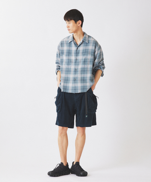 JOURNAL STANDARD relume(ジャーナルスタンダード レリューム)の「TCガーゼ オンブレチェック シャツ(シャツ/ブラウス・メンズ・ブラック/キャメル/グリーン・MEDIUM/LARGE)」の22枚目の写真