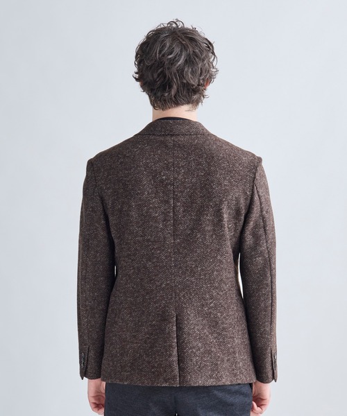 MEN'S BIGI(メンズビギ)の「Lanificio Romaウールジャージライクジャケット(テーラードジャケット・メンズ・チャコールグレー/ブラウン/ネイビー・01/02/03/04)」の5枚目の写真