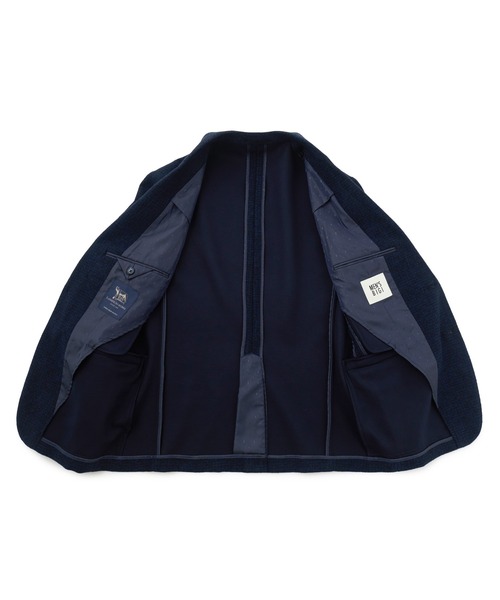 MEN'S BIGI(メンズビギ)の「Lanificio Romaウールジャージライクジャケット(テーラードジャケット・メンズ・チャコールグレー/ブラウン/ネイビー・01/02/03/04)」の20枚目の写真
