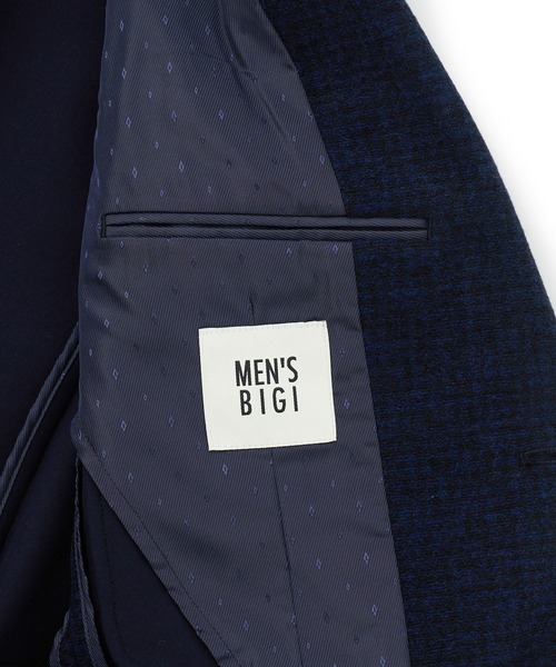 MEN'S BIGI(メンズビギ)の「Lanificio Romaウールジャージライクジャケット(テーラードジャケット・メンズ・チャコールグレー/ブラウン/ネイビー・01/02/03/04)」の21枚目の写真