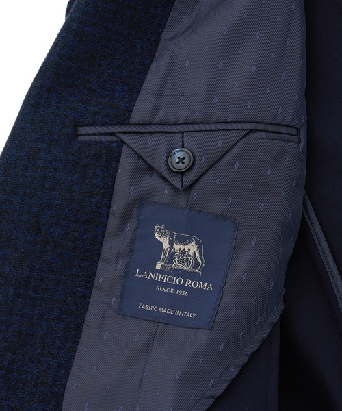 MEN'S BIGI(メンズビギ)の「Lanificio Romaウールジャージライクジャケット(テーラードジャケット・メンズ・チャコールグレー/ブラウン/ネイビー・01/02/03/04)」の22枚目の写真