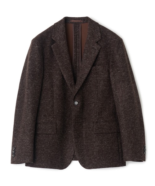 MEN'S BIGI(メンズビギ)の「Lanificio Romaウールジャージライクジャケット(テーラードジャケット・メンズ・チャコールグレー/ブラウン/ネイビー・01/02/03/04)」の9枚目の写真