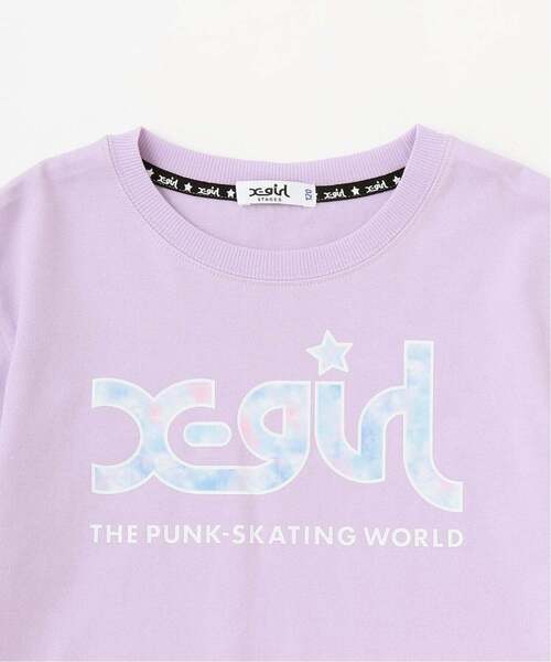 X-girl Stages(エックスガールステージス)の「メッシュロゴ半袖Tシャツ+総柄ショートパンツ セット(セットアップ・キッズ・ブラック/ラベンダー/オフホワイト・80cm/100cm/120cm/130cm/140cm/90cm/110cm)」の12枚目の写真
