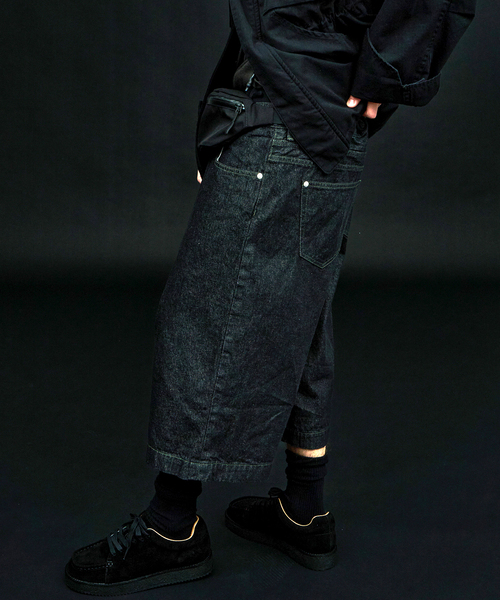 bal(バル)の「bal × WISM 別注 LOOSE FIT 5P DENIM SHORT2(その他パンツ・メンズ・ブラック/カーキ・2/3)」の7枚目の写真