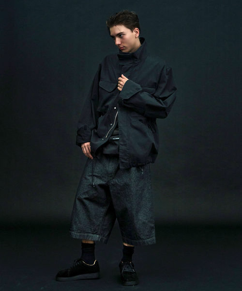 bal(バル)の「bal × WISM 別注 LOOSE FIT 5P DENIM SHORT2(その他パンツ・メンズ・ブラック/カーキ・2/3)」の11枚目の写真